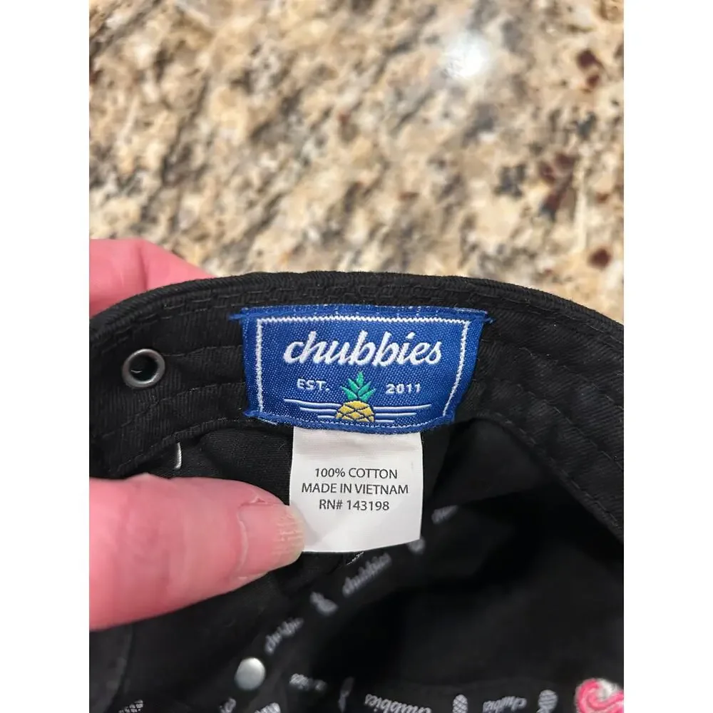 Chubbies Brand Adjustable The Black Flamingo Hat Baseball Hat Cap